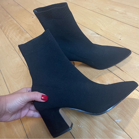 ALDO | Black Aldo Sock Bootie - Picture 1 of 7
